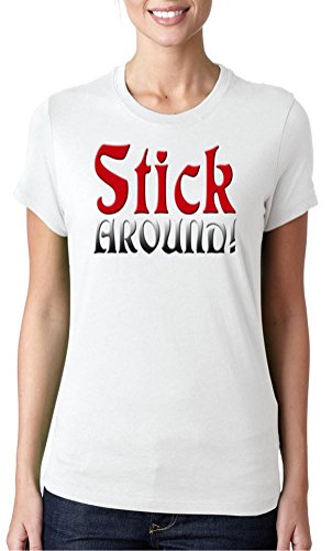 Preisvergleich Produktbild Stick around! - Predator Movie Inspired Damen T-Shirt