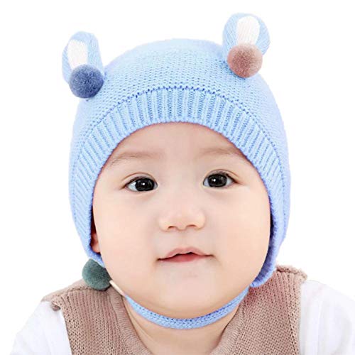 chora iBaste_Gorra Bebés Sombrero Caliente Sombrero de Lana de Invierno para niños a Prueba de Viento Protección contra el Desgaste de la Cabeza al Aire Libre Thrifty