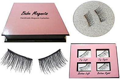 Bold Look | Babe Magnets Double Magnetic Lashes | Dual Magnet False Lashes | 4 Eyelashes - 1 Set | Reusable Eyelash Extensions | No Glue!