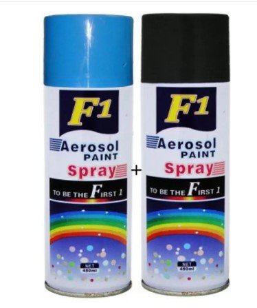 F1 Spray paint, Black Blue, 450 ml, Pack of 2 RS.238 (76.00% Off) - Amazon
