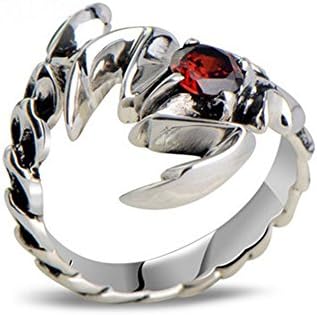 Jade Angel Men's Thai Vintage Sterling Silver Ring Size Adjustable Scorpion Animal Style Jewelry