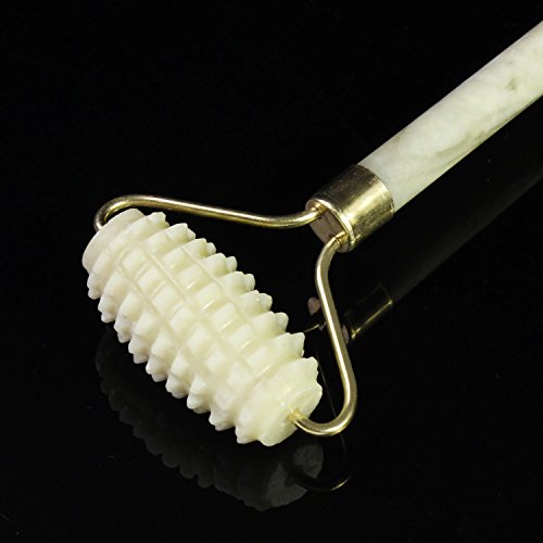 PsmGoods® Anti-Aging Jade Stein Massage Roller Gesichts-Entspannung Abnehmen Tool Natürliche Gesicht Körper Gesunde Kälte Therapie Roller - 4