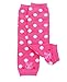 Baby Toddler Girl Leg Warmers Pack of 3 - COLOURFUL POLKA DOT STRIPED BEAR