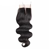 Lace Closure Middle Part (Mittellinie) Echthaar 100% natürliche Haare werden versprochen. Haarbündel sind dick und voll.