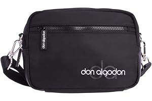DON ALGODON - Bolso bandolera mujer - Bolso mujer - Bolsos bandolera mujer - Bolsos de mujer con cremalleras exterior - Bandolera Zaira de Nylon
