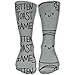 Produktbild jiilwkie Unisex Bitten Toast Games Casual Athletic Socks Sports Crew Tube Socks Running Sock