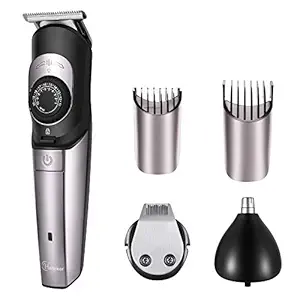 Hatteker Beard Trimmer Kit & Hair Trimmer for Men Cordless Body Moustache Nose Hair Trimmer 3 in 1 Groomer Kit USB Rechargeable