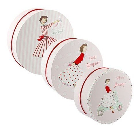 ladies hat boxes with lids