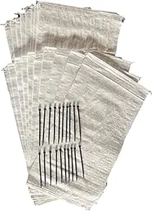 Woolsacks 18? x 30? Polypropylene Sand Bags | Empty White Sand Bags With Ties and UV Protection | Sandbags for Flooding, Construction & More | Heavy Duty, 100 Lb. Capacity Each, (20 Pack)
