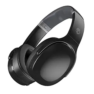 Skullcandy Crusher Evo Wireless Over-Ear-Headphone with 40 Hours of Battery + Rapid Charge, Adjustable Sensory Bass, Personal Sound with Own Brand App and Built-in Tile Finding Technology (Black)