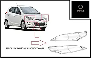 Empica Chrome Plated Headlight Cover Compatible For Hyundai I20