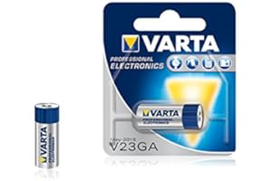 OOCLCURFUL Varta V23GA alkaliczna 12 V Bateria nierykarykalna - baterie, alkaliczne, cylindryczne, 12 V, 50 mAh, niebieski, srebrny, 28,5 mm