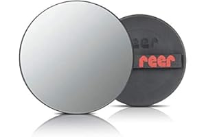 ‎REER reer 8601 – Baby Rücksitzspiegel SafetyView für mehr Sicherheit im Auto, bruchsicher, ideal für Babyschalen und Reboarder-Kindersitze, Schwarz, 1 Stück (1er Pack)