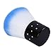 Elite99 Convenient Colourful Nail Remover Brush for Acrylic & UV Gel Polish Nail Art Decor Dust Powder Cleaner or Cosmetic Face Brush Make-up Manicure Foundation Blue