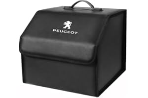 ZELLYA Boîte de Rangement pour Coffre de Voiture, pour Peugeot 2008 206 207 3008 301 307 308 4008 408 5008 508 607 RCZ Organisateur de Rangement de Voiture Accessoires de Rangement