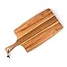 Produktbild Rustler Schneidebrett / Servierbrett aus Akazienholz FSC® 100% | Holzbrett mit Griff | Servierbrett Holz in braun | 55/40 x 25 x 1,8 cm | Küchenbrett zum Zubereiten von Gemüse, Kräuter, Fleisch und Fisch
