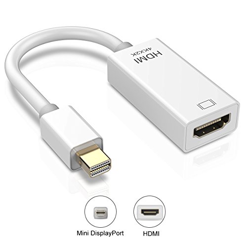 TopElek Thunderbolt Mini Displayport 1080P auf HDMI HDTV AV TV 4K Auflösung und 3D Adapter Kabel für Apple Macbook, Macbook Pro, iMac, Macbook Air, Mac Mini Laptop Microsoft Surface Pro/ Pro 2/ Pro 3, Thinkpad X1/ Carbon/ Touch/ Helix - 6