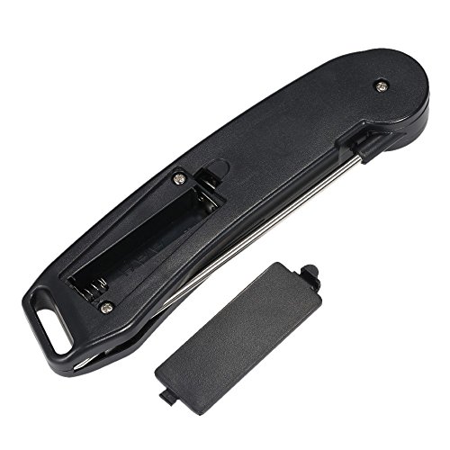 MagiDeal Haushaltsthermometer Kochthermometer Küchenthermometer Einstichthermometer sofort lesen mit lange Sonde, Digital LCD Bildschirm Korrosionsschutz, ideale für Braten, Kochen, Grillen/BBQ, Backen, Baby-Ernährung usw. – Schwarz, 15×3.5×1.5cm - 4