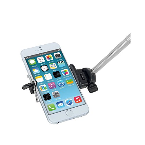 WINGONEER 2PCS Adattatore supporto Treppiedi mount universale per smartphone cellulare iphone, iPod Touch, HTC, Samsung, Blackberry ecc - Nero