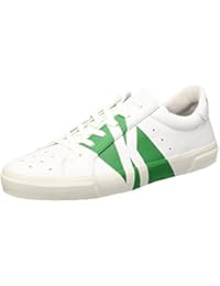 Bikkembergs Rubb-er 668 L.Shoe M Leather, Sandalias con Plataforma para Hombre, Bianco