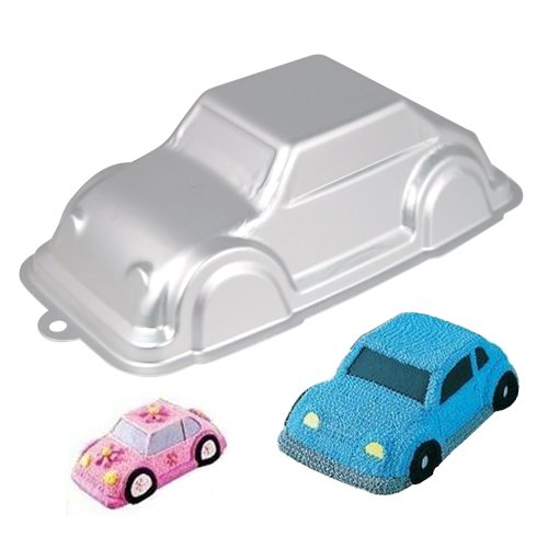 Backformen – SODIAL(R) Neuer 3D Kreuzer Auto VW Kaefer Kuchen Wannen Zinn Dekoration Form Backformen Geburtstag - 5