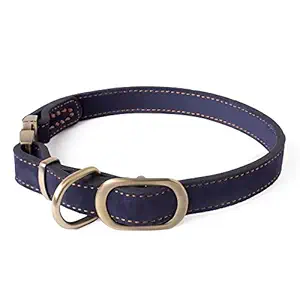 CORE PET WORKS IRIS COLLAR NAVY BLUE : DOG COLLAR, DOG ACCESSORIES, PREMIUM COLLAR FOR Dogs (L)