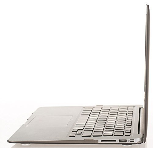 MOSISO MacBook Air 11 H  lle - Ultra Slim Hochwertige Plastik Hartschale Tasche Schutzh  lle Snap Case f  r MacBook Air 11 Zoll  A1370 A1465   Grau