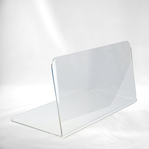Hansen Spuckschutz Gastronomie / Thekenaufsatz / Greifschutz / Hustenschutz / Niesschutz / Hygieneschutz / Diebstahlschutz aus Acryl / Acrylglas (Plexiglas); L-Form; Größe 100 cm