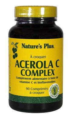 Nature's Plus Nature s plus - Acérola complex - 90 comprimés - Vitamine c d'origine naturelle