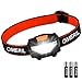 Produktbild Stirnlampe OMERIL LED Stirnlampe Kopflampe, Superhell Wasserdicht Leichte Mini Stirnlampe LED mit 3 Helligkeiten, Stirnlampe Kinder fürs Laufen, Joggen, Angeln, Campen usw (inkl. 3 AAA Batterie)