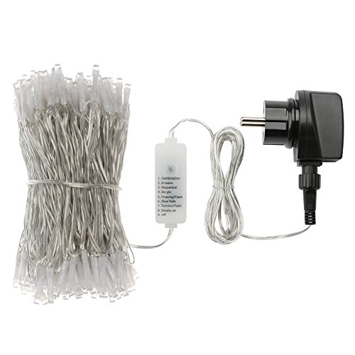 200er LED Lichterkette mit Fernbedienung & Timer (8 Modi, Warmweiß, 4,8W, Dimmbar) - 5