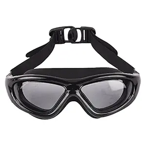 Arrowmax Wide lense Silicone Swimming Goggle - Anti Fog lense Promotes Visibility Under Water | Ideal for Men, Women and Kids | Comfortable and Skin Friendly Material - ASG-9100