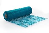 osterdeko selber basteln Inhalt: 1 Rolle Protinam Sizoflor 30cm x 25m Tischläufer Tischband in Türkis zur Dekoration wie Sommer, Ostern, Weihnachten oder Hochzeiten abgelängt (25m, 6550 türkis)