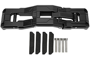 ‎ARAMOX Aramox Türscharnier-Stufen-Fußrasten, Türscharnier-Stufen-Fußpedal aus Aluminiumlegierung, Rostfreier Ersatz für JK JKU JL JLU 2007–2021 (Schwarz)