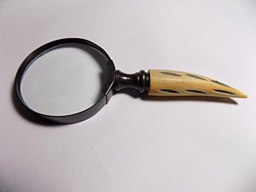 Brass 5" small mini pocket magnifying glass