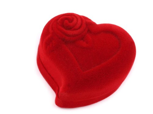 Ringdose , Geschenkbox Schmuckbox für Ringe und Schmuck in Herz form - 2