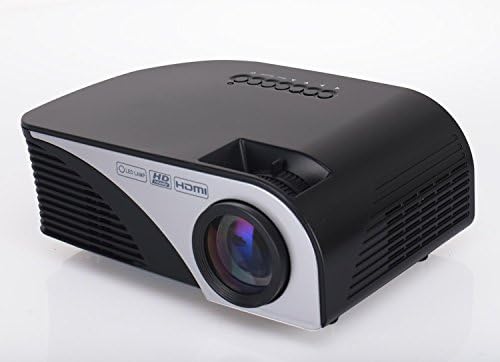 led mini projector 1200 Lumens 1080P Home Theather Video proyector projetor with HDMI VGA USB , black