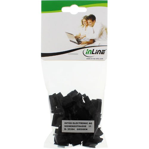 InLine 59948H Staubschutz für DisplayPort Buchse (50-er Pack) schwarz - 3