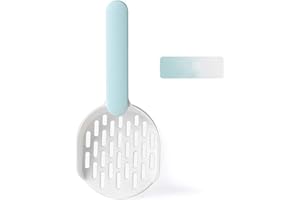 croselyu Pet Cat Litter Scoop Filter Cat Litter Cat Poop Cleaning Tool High-grade ABS Plastic Cat Litter Scoop Is Durable and Easy To Clean, 1 Pce (Blue)