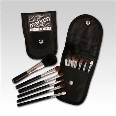 mehron Mini Makeup Brush Set - Black