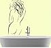 Produktbild Wandkunst Wandbilder Für Badezimmer Schönheit Naked Body Decals Vinyltapete Wasserdichte Moderne Wandaufkleber Für Dame Schlafzimmer Wohnkultur 43 Cm X 92 Cm