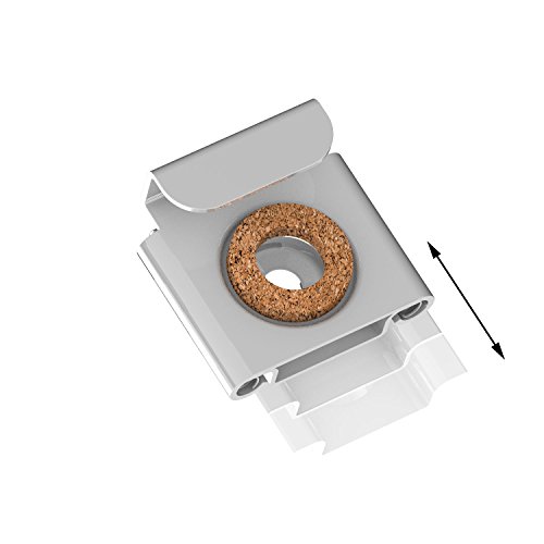 Spiegelbefestigung Set – Spiegelklammern für das Aufhängen von Spiegeln und Alu-Dibond Platten – Spiegelhalter von Hang-it - 6