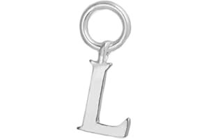 SUGARKITTEN LONDON Sterling Silver A-Z Letter Alphabet Initial DIY Charm Pendant 8 x 15mm