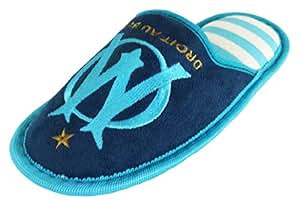Chaussons Olympique De Marseille Officiels - Collection OM En Polyester Et Gomme Pour Enfants