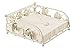 Produktbild Ambiente Serviettenhalter Rose Big Cream Groß Creme Metall für Servietten 33 x 33 cm