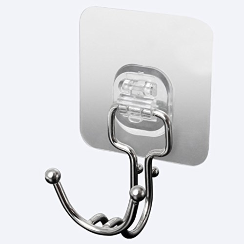 HuaForCity Acciaio Inossidabile Ganci del Bacino di Lavaggio Ganci per autoadesivi autoadesivi Robusto per la Vasca da Bagno della Cucina della casa 5.4x3.8x2.5cm