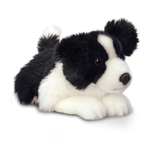 Preisvergleich Produktbild Keel Toys Jessi Border Collie Plüschtier (35cm) (Schwarz / Weiß)