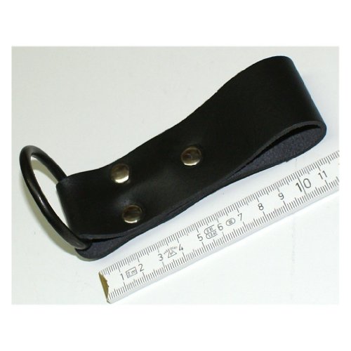 Spar-Set 2 Stück: Hammerhalter / Ratschenhalter / Holster für Taschenlampen, Werkzeuge etc. aus echtem Leder mit rundem Stahlbügel - 2