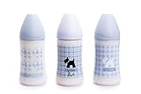 SUAVINEX Scottish Bottle with Silicone Teat Dummy 0-6 Months Medium Flow 270 ml Blue
