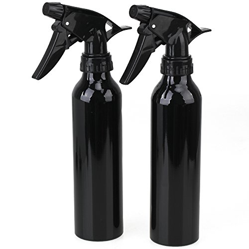 Black 250ML Aluminum Squirt Multifunctional Tattoo Green Soap Diffuser Spray Bottle Hair Salon Tool Flowers Water Pack of 2